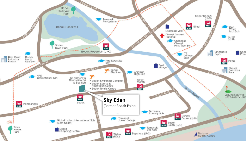 Sky Eden Location Map